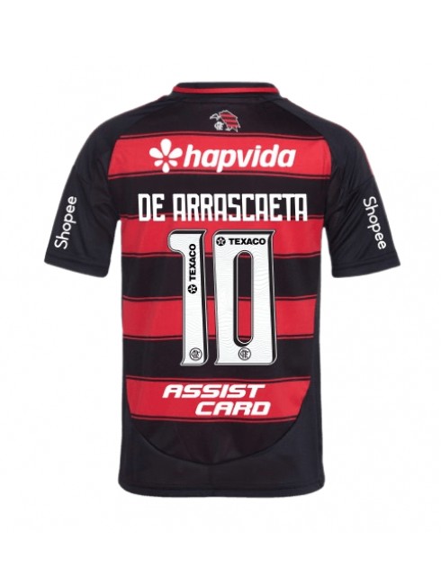 Moški Nogometna dresi replika Flamengo Giorgian de Arrascaeta #10 Domači 2025-26 Kratek rokav Moški Nogometna dresi replika Flamengo Giorgian de Arrascaeta #10 Domači 2025-26 Kratek rokav